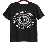 Jamie Fraser Sing Me A Song Outlander Men's T-Shirt Unisex Black Cotton Hip Hop Print Tee Shirts XXL