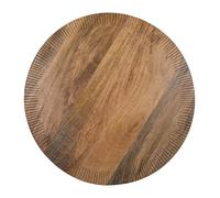 Jamie Oliver Big Love Planche Polyvalente, Bois de Manguier Certifié FSC, Forme Irrégulière avec Bord Gravé, Planche de Cuisine pour Servir, Lavage à la Main Uniquement, 48x48x2 cm