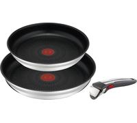 Jamie Oliver By Tefal Ingenio Set 3-Pièces Avec Poignées Amovibles Et 2 Poêles 24/28 Cm