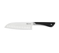 Jamie Oliver by Tefal K26715 Couteau Santoku 16,5 cm, haute performance de coupe, design incomparable, lames solides et durables, acier inoxydable, noir