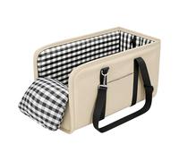 JAMIEKA Siège auto sécurisé et doux pour petits animaux avec fixations personnalisables et intérieur rembourré