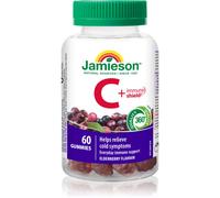 Jamieson C + Immune Shield Gummies capsules molles à mâcher pour soutenir le système immunitaire saveur Elderberry 60 pcs