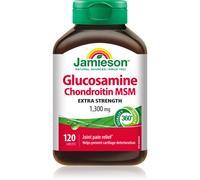 Jamieson Glukosamin Chondroitin MSM 1300 mg pastilles pour assurer un complément alimentaire aux os et articulations 120 p.