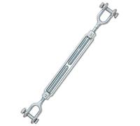 Jamiikury Tendeur à mâchoire de 1,27 cm, mâchoire galvanisée allongée et mâchoire, mâchoire fermée, mâchoire marine, charge de travail de 2 000 kg, durable pour câble métallique