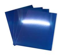 JamJar Print Lot de 20 feuilles A4 280 g/m² - Bleu miroir - Fabriqué au Royaume-Uni - Feuille métallique réfléchissante brillante