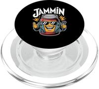 Jammin Cool Bocal à Confiture avec Microphone PopSockets PopGrip pour MagSafe