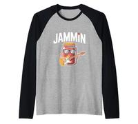 Jammin Cool Pot de guitare Fun Music Vibes Manche Raglan