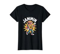 Jammin Pot de Beurre d'arachide Amusant T-Shirt Graphique avec Valeur, Femme, Noir, S