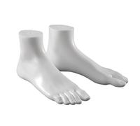 JAMNGHB 1 paire de sculptures anatomiques de pied de qualité artiste texture PVC modèle pied féminin pour entraînement académique produit photographie simulation répliques, taille unique, Comme décrit