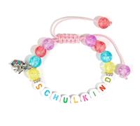 JAMNGHB Bracelet léger en acrylique pour filles avec breloque en forme de lettre, bijou de poignet pour une tenue décontractée et un cadeau idéal pour le sport, taille unique, Comme décrit