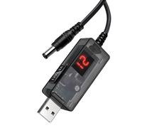 JAMNGHB Câble d'alimentation réglable de 5 V à 12 V - Convertisseur USB vers DC 5,5 mm pour une alimentation fiable vers un appareil numérique