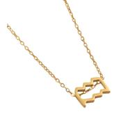 JAMNGHB Collier élégant en acier avec pendentif constellations avec symbole de lettre, douze signes astrologiques, clavicules, taille unique, Comme décrit, Comme décrit.
