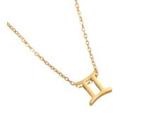 JAMNGHB Collier élégant en acier avec pendentif constellations avec symbole de lettre, douze signes astrologiques, clavicules, taille unique, Comme décrit, Comme décrit.