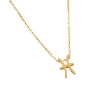 JAMNGHB Collier élégant en acier avec pendentif constellations avec symbole de lettre, douze signes astrologiques, clavicules, taille unique, Comme décrit, Comme décrit.