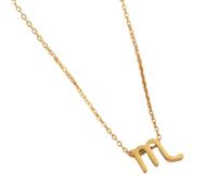 JAMNGHB Collier élégant en acier avec pendentif constellations avec symbole de lettre, douze signes astrologiques, clavicules, taille unique, Comme décrit, Comme décrit.