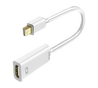 JAMNGHB Convertisseurs Mini vers HDMI plaqué or 4K60Hz Câble de synchronisation de musique pour projecteurs, téléviseurs, appareils de diffusion en continu