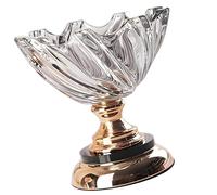 JAMNGHB Decorative Bowl Glass Crystal Fruit Bowl Modern Serving Bowls Pedestals Bowls for Party Dining Home Table Centerpieces Candy Snacks Plate