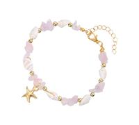 JAMNGHB Élégante texture en alliage perlée sur le thème de la mer pour un usage quotidien et une fête, bijoux réglables sur le thème de la plage, taille unique, Comme décrit