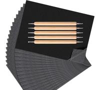 JAMNGHB Ensemble de papier transfert professionnel et stylo de gaufrage Idéal pour les croquis et l'artisanat Feuilles de carbone recyclables