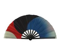 JAMNGHB Éventail d'arts martiaux réversibles de 25,4 cm, double partiel, force de calme, pratique de la créativité martiale, pratique pour les artistes, double partielle force calme