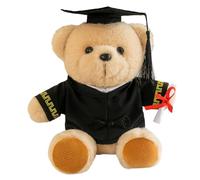 JAMNGHB Graduation Plush Bear Toy with Bachelors Hat for Commencement Souvenir Decorative Plush Toy