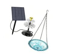 JAMNGHB Installation d'eau solaire naturelle pour oiseaux d'une capacité de 160 L et construction facile d'entretien Fontaine d'observation de la faune