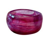 JAMNGHB Large bracelet géométrique rond en acrylique - Texture acrylique - Convient pour un usage quotidien, une fête, un bijou tendance, taille unique, Comme décrit