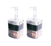 JAMNGHB Lot de 2 filtres biofiltres pour aquarium d'eau douce et d'eau salée Cartouche en coton oxygénant