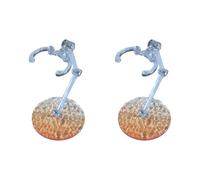 JAMNGHB Lot de 2 supports de figurines d'action Hodler avec base à motif d'ondulations pour figurines d'anime stables - Support de présentation d'ondulations - Base de modèle de collection