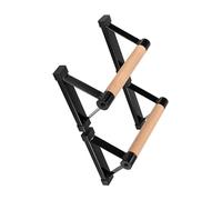 JAMNGHB Lot de 2 supports de pompes professionnels fabriqués à partir de fer et de bois dur pour un exercice complet du corps jusqu'à 275 kg
