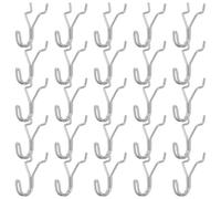 JAMNGHB Lot de 25 crochets antirouille pour panneau perforé avec design sécurisé pour l'organisation des outils de garage