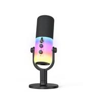 JAMNGHB Micro d'enregistrement dynamique Double connexion XLR Port USB Conséquences modifiables Équipement de studio professionnel Broadcast Micr pour la maison