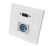 JAMNGHB Panneau de type 86 Speakon / Adaptateur femelle 3 broches permettant une installation facile Accessoires de gestion des câbles Plaque murale