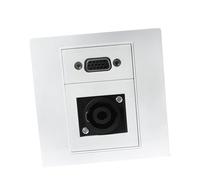 JAMNGHB Panneau de type 86 Speakon / Adaptateur femelle 3 broches permettant une installation facile Accessoires de gestion des câbles Plaque murale