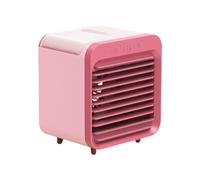 JAMNGHB Petit ventilateur de refroidissement individuel avec 3 vitesses réglables et design brumisateur, texture ABS, idéal pour les petits ventilateurs de brouillard rechargeables