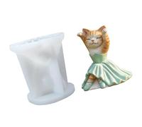 JAMNGHB Résine polyvalente pour savon, chocolat, artisanat avec ours et lapins en silicone pour résine animal moule singe avec tambour ours figurine plâtre