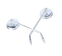 JAMNGHB Retro Iron Scooter Motorcycle with Long Arm for Wide Viewing and Rust Resistance Retro Bike Reflectors