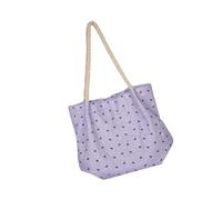 JAMNGHB Sac à bandoulière ergonomique en toile florale légère et spacieuse avec poignée supérieure - Sac à main tendance sous les bras pour les trajets quotidiens - Sac de courses en toile légère
