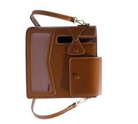 JAMNGHB Sac à bandoulière léger et décoré avec section spacieuse pour bouteille d'eau, porte-gobelet, sacs pour bouteille et articles pour un usage quotidien, marron, Beauté de masse