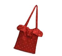 JAMNGHB Sac fourre-tout tendance en mousseline de soie pour femme Sac à bandoulière Sac à main tendance Cadeau de Saint-Valentin pour femmes et filles, Rouge