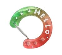 JAMNGHB Support de dégradé moderne multi-usages, pendentif chaîne en acrylique robuste avec design ajouré artistique, porte-clés tendance dégradé