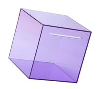 JAMNGHB Tirelire en acrylique transparent avec vue claire pour économiser le progrès et les pièces de monnaie à sens unique Décoration de la maison Organisateurs de budget familial