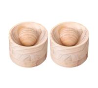 JAMNGHB Traditional Chinese Dumpling Maker with Smooth Wood Natural Wood Dumpling Skin Press Tool Kitchen Gadget Wooden Pierogi Maker