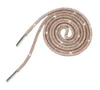 Jamron Une Pièce 4MM Lacets Ronds Pailletés avec Strass Remplacement Cordon de Serrage pour Sweat à Capuche SN0712111 Champagne 160CM