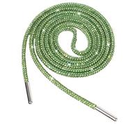 Jamron Une Pièce 4MM Lacets Ronds Pailletés avec Strass Remplacement Cordon de Serrage pour Sweat à Capuche SN0712111 Vert 100CM