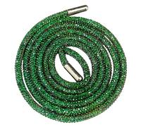Jamron Une Pièce 6MM Lacets Ronds Pailletés avec Strass Remplacement Cordon de Serrage pour Sweat à Capuche SN0712111-2 Vert 80CM
