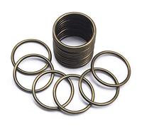 Jamsinmu Anneau métallique O-ring robuste Polyvalent pour accessoires de bricolage, ceintures et laisses de chien Accessoires de bricolage Bronze 50mm