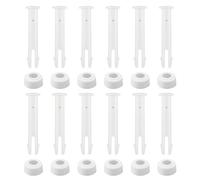 JAMSSOW 12 Pcs Goupilles De Piscine,Goupilles de Joint de Piscine en Plastique et Joints en Caoutchouc,Convient aux Pièces de Rechange d'accessoires de Piscine à Cadre Intex(5 cm)