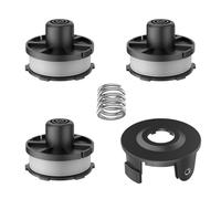 JAMSSOW 3 Pièces Bobine de Fil Convient pour Makita 196146-9/195858-1,Rechange Coupe Bordure pour Makita Akkusense 18V DUR181Z,DUR181RF,DUR181,Ø1,6mm 8,3m Longueur(3 Bobine+1 Couvercle+1 Ressort)