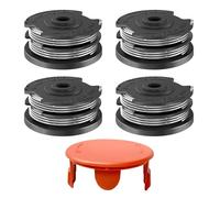 JAMSSOW 4 Bobine de Fil Convient pour Bosch F016800351,Rechange Coupe Bordure pour Bosch Art 30-36 L1,AdvancedGrassCut36,Art 24/27/30/24+/27+/30+,1600A00X61/1600A00DU0 Couvercle(4 Bobine+1 Couvercle)